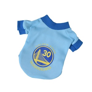 Pet Basketball Jersey Waffle Knit Dog <b>Clothes</b> Spring Autumn Style For <b>Cats</b> And Dogs Letter Pattern Polyester Material - Product Image 5