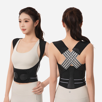 Bande correctrice de posture dorsale réglable pour hommes et femmes, légère en polyester, offre un soutien des épaules et une alignement de la colonne vertébrale pour un usage quotidien