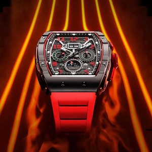 Reloj Mecánico de Lujo Personalizado para Hombre, Esfera y Correa de Diseño Moderno, Resistente al Agua y con Reserva de Marcha, en Oferta - Product Image 4