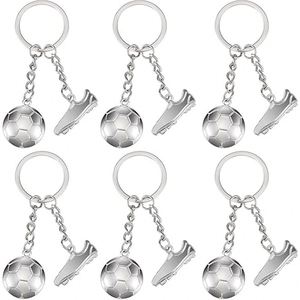 2026 Alloy Sports Keyrings Jerseys Shoes Soccer <b>Trophies</b> Football Charm Key Holder for Women Men Gift Sports Party Decorations - Product Image 1