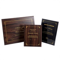Plaque en bois poli personnalisée avec impression UV, trophée d'entreprise gravable, durable pour les événements sportifs et les salons professionnels