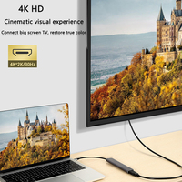 Hub USB-C 7 en 1 Justlink, HDMI 4K, Carga Rápida PD de 100W, USB 3.0, Estación de Acoplamiento SD/TF para Oficina, Hogar, Laptop, HDTV