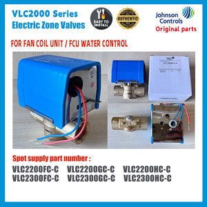 Vanne de zone électrique Johnson VLC2200GC-C 2 voies 3 voies pour unité de ventilation à convecteur (FCU) – Actionneur de vanne de contrôle CVC - Product Image 2