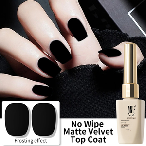 RS Nail 15ml Hema Free Crystal Clear Top Coat pour Gel Ongles Soak Off Longue Durée Vegan Russian No Wipe Matte Velvet Top Coat - Product Image 6