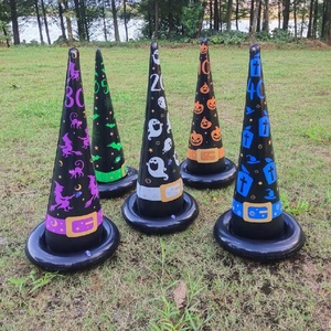 <span class=keywords><strong>Halloween</strong></span> carnaval intérieur extérieur jeu jardin jouets <span class=keywords><strong>Halloween</strong></span> <span class=keywords><strong>jeux</strong></span> de fête, chapeau de sorcière gonflable anneau lancer jeu avec points - Product Image 5