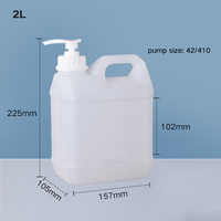 En gros 2L Pompe En Plastique Bouteille Lavage À La Main Savon Liquide Détergent À Lessive Savon à Vaisselle Récipient