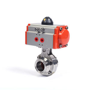 Válvulas de Mariposa Neumáticas de Acero Inoxidable 304/316 del Fabricante, Abrazaderas de Instalación Rápida, Diseño de Paso Directo con Sellado Suave - Product Image 5