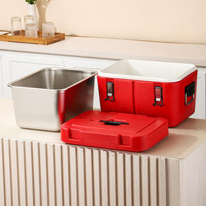 กล่องเก็บความเย็นสแตนเลสแบบขายส่ง ชุด 4 ชิ้น ขนาด 15 ลิตร 25 ลิตร 35 ลิตร 50 ลิตร กล่องเก็บความเย็นทรงสี่เหลี่ยมแบบกำหนดเอง พร้อมกล่องเก็บน้ำแข็ง - Product Image 4