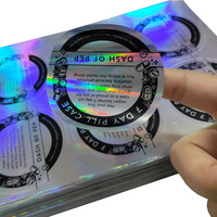 Impression d'autocollants holographiques personnalisés avec logo, autocollants holographiques prismatiques laser pour étiquette privée