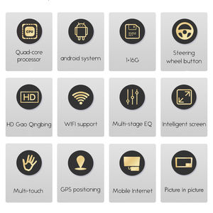 Radio con Gps para coche, reproductor de Dvd Universal de 7 pulgadas, Wifi, Carplay, sistema Multimedia de navegación, estéreo, 2Din, pantalla táctil, Android - Product Image 5