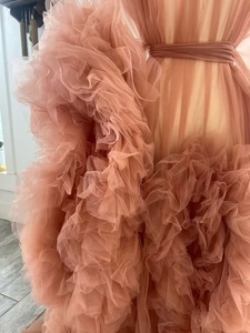 Robe <span class=keywords><strong>de</strong></span> maternité en maille fine, robe <span class=keywords><strong>de</strong></span> chambre sexy, robe longue pour séance photo, vêtements <span class=keywords><strong>de</strong></span> studio, robe <span class=keywords><strong>de</strong></span> maternité sexy haut <span class=keywords><strong>de</strong></span> gamme pour défilé - Product Image 6