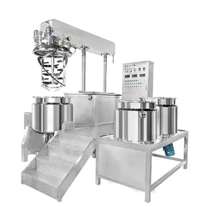 High Shear Vacuum Emulsifying Mixer cosmetics food Homogenizer Mixer Heads with Lobe Pump