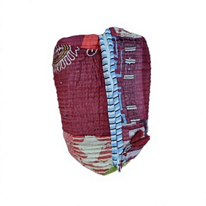 Colorful corn husk clutch Durable <b>makeup</b> pouch wholesale Soft portable puffer bag Lightweight cosmetic <b>case</b> handle - Product Image 3