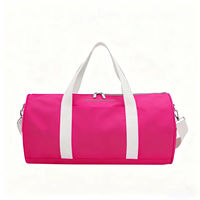 Sac de week-end en toile bleue robuste avec logo personnalisé, grand sac de sport, sac de sport, sac de voyage en toile léger de qualité supérieure
