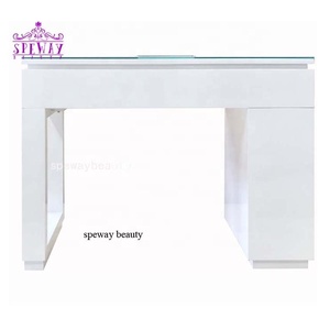 Nueva <span class=keywords><strong>mesa</strong></span> de uñas de salón de 2 plazas moderna europea - Product Image 1
