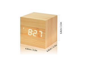 Nouvelle promotion : Mini réveil numérique électrique en bois pour enfants, idéal pour la chambre, la maison, le dortoir ou les voyages - Product Image 3
