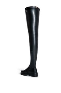 Übergrößen Damen Flache Stiefel mit 4-Wege-Stretch-Gürtel Damen Overknee-Stiefel - Product Image 6