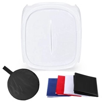 Kit de boîte à lumière diffuseur de studio photo 40/50/60/80/120 cm avec 4 fonds de couleur pour la photographie
