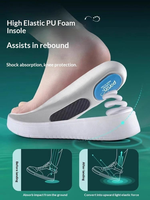Semelles orthopédiques respirantes en EVA haute performance pour le badminton, en fibre de carbone – légères, antidérapantes, absorbant les chocs, avec soutien de la voûte plantaire
