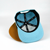 Casquette de camping bio à 5 panneaux avec logo personnalisé tissé OEM |   Casquette de sport et de camping unisexe à personnaliser au design épuré