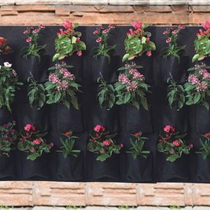 Jardinière murale verticale à 4 poches / 4 poches verticales pour plantes et fleurs - Product Image 5