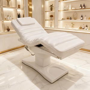 Lit chauffant de luxe pour traitement des cils Salon de beauté Chaise médicale Lit pour cils faciaux Table de massage électrique - Product Image 2
