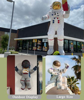 Statue d'astronaute créative en fibre de verre et résine pour décoration de salon, Ornement de mariage