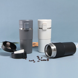 Vaso de Viaje de Acero Inoxidable de Doble Pared de 380 ml, Nuevo Estilo, Accesorio para el Regreso a Clases, para Café para Llevar - Product Image 4