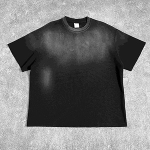 เสื้อยืดทรงโอเวอร์ไซส์ ผ้าคอตตอนผสม เนื้อวาฟเฟิลหนา 325gsm แบบเรียบ สไตล์ไฮสตรีท ไหล่ตก  สำหรับสกรีนลายตามสั่ง - Product Image 4