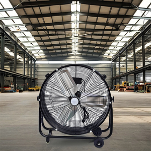 Ventilateur industriel en métal noir en forme de U de 30 pouces haute puissance, moteur à fil de cuivre de haute qualité, ventilateur portable silencieux pour l'extérieur, les hôtels et les sols - Product Image 6
