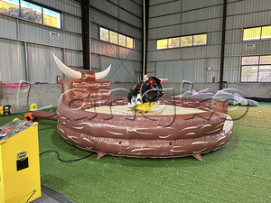 Hight chất lượng ngoài trời PVC trò chơi bơm hơi bò cơ khí một Rodeo Bull bucking Bronco thuê - Product Image 6