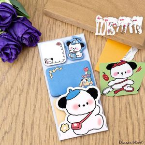 Bloc de Notas Autoadhesivo con Diseño de Animales de Dibujos Animados, 12x6cm, Diseño de Corazón para Niñas, Material Escolar Imprescindible - Product Image 4