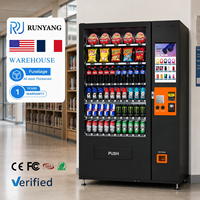 Máquinas Expendedoras Inteligentes Automáticas de Fábrica RUNYANG para Artículos al por Menor, Máquina Expendedora de Aperitivos para Alimentos y Bebidas