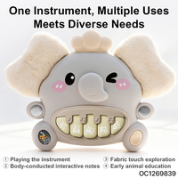 Produits Tendances 2026 Nouvelle Arrivée Jouet Musical Électronique pour Bébé en Peluche avec Piano Sonore et Hochet à Mordiller en Peluche Douce