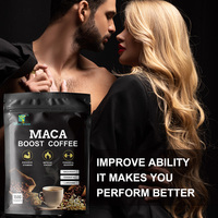 Winstown Maca Boost Coffee, poudre de café instantané avec Tongkat Ali, L-Arginine, Ginseng, boisson énergisante pour hommes, endurance, vitalité, 150g