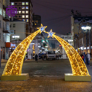 Personalizable 3D Círculo LED Navidad Arco Motivo Luces IP65 a prueba de agua para interiores y exteriores vacaciones y jardín Iluminación - Product Image 4