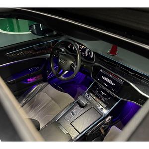 ชุดอัพเกรดไฟตกแต่งภายในรถยนต์แบบ LED 256 สี รุ่นยุโรป สำหรับครอบลำโพงประตู สำหรับ Audi A6L/C8 ปี 2019-2025 อุปกรณ์ตกแต่ง - Product Image 6