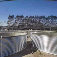 Bassin à poissons en toile PVC avec structure en acier galvanisé, facile à installer et à transporter, pour l'aquaculture/élevage de poissons