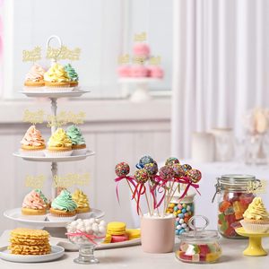 Décorations de cupcakes « You Are My Sunshine » avec paillettes dorées, soleil souriant, pour mariage, fiançailles, fête prénuptiale - Product Image 4