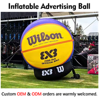 Grande sphère publicitaire gonflable personnalisée pour la promotion d'événements sportifs, affichage extérieur (football, basketball, volleyball)