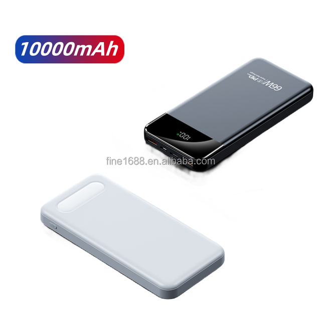 Latest Model Portable PD22.5W Super Fast Charging Power Bank 10000mAh Power Bank LED Light Power Bank Custom logo