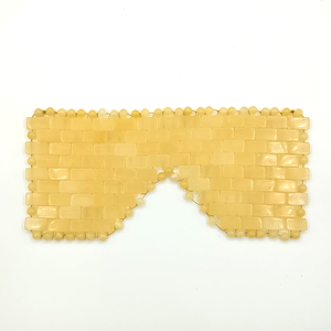 Masque rafraîchissant pour les yeux en cristal rose quartz, fait main, anti-âge, masseur facial pour le soin de la peau du visage - Product Image 2