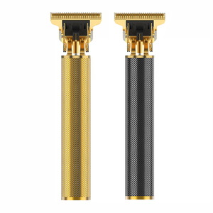 <span class=keywords><strong>Tondeuse</strong></span> à barbe rechargeable USB à lame en T avec logo personnalisé pour hommes, <span class=keywords><strong>tondeuse</strong></span> à cheveux électrique sans fil dorée - Product Image 2