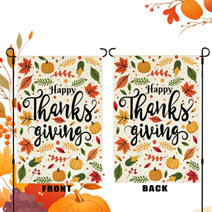 ธงสวนลายผ้ากระสอบสองด้าน ขนาด 30 x 45 ซม. สำหรับวันขอบคุณพระเจ้า พิมพ์ลายดิจิทัล ตกแต่งสวนในวันเทศกาล - Product Image 4