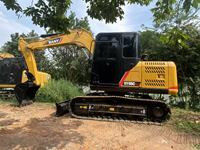 Excavatrice SANY SY95C Pro d'occasion, mini-excavatrice sur chenilles de 9 tonnes, avec peu d'heures de travail, en bon état, à vendre