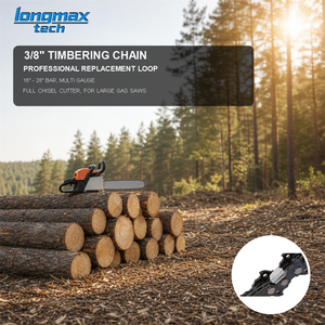 <span class=keywords><strong>Cadena</strong></span> de Repuesto Profesional LongMax de 3/8" de Paso, .050, .058, .063, para <span class=keywords><strong>Motosierra</strong></span>, 14-36 Dientes, Cincel Completo, Acero al Manganeso OEM - Product Image 6