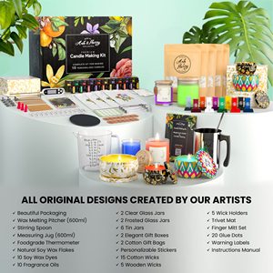 Kit Grande di Lusso Fai da Te Professionale per la Creazione di Candele per Aromaterapia Fatte in Casa per Bambini all'Ingrosso - Product Image 3