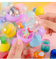 Jouets promotionnels en forme de capsule macaron multicolores 47*55MM, poupées en plastique bon marché pour distributeurs automatiques, garantie 1 an