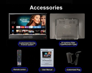 20 인치 LED 안드로이드 스마트 카 TV-호텔용 휴대용 HDTV DVBT2/ISDBT/ATSC - Product Image 6