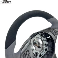 Volant en cuir suédé et fibre de carbone sur mesure Ever-Carbon Racing ECR pour BMW M6
